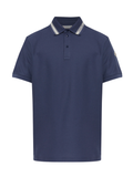 MONCLER Collar-trim Polo Shirt Navy