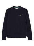 LACOSTE WOMEN Relaxed Fit Piqué Crew Neck Sweatshirt Navy Blue