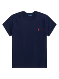 RALPH LAUREN WOMEN Classic Fit Cotton Jersey Crewneck Tee Cruise Navy