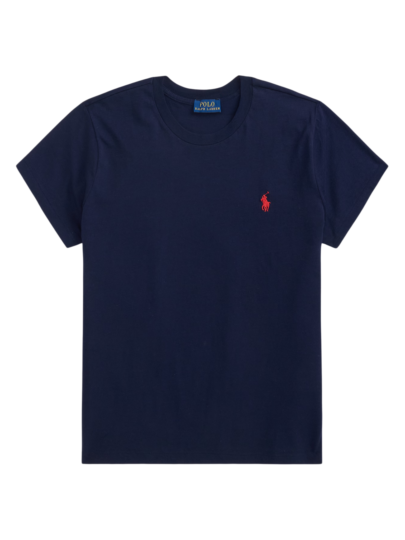 RALPH LAUREN WOMEN Classic Fit Cotton Jersey Crewneck Tee Cruise Navy