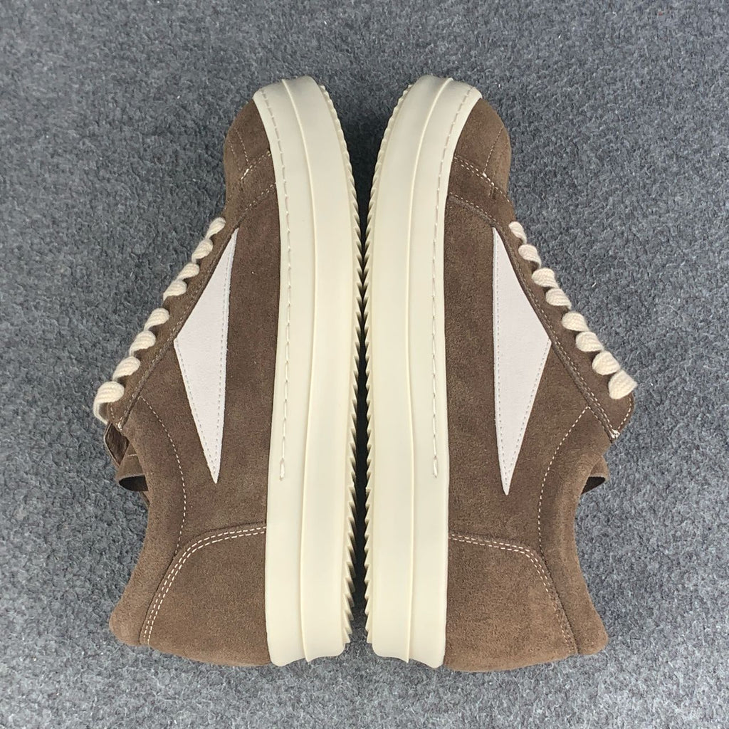 Rick Owens EDFU Vintage Low Suede Dust 'Grey Milk White'