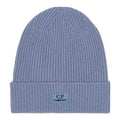 Cp Company Lambswool Patch Logo Beanie in Infinity