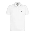 Cp Company 052A Stretch Piquet Slim Fit Polo Shirt in White