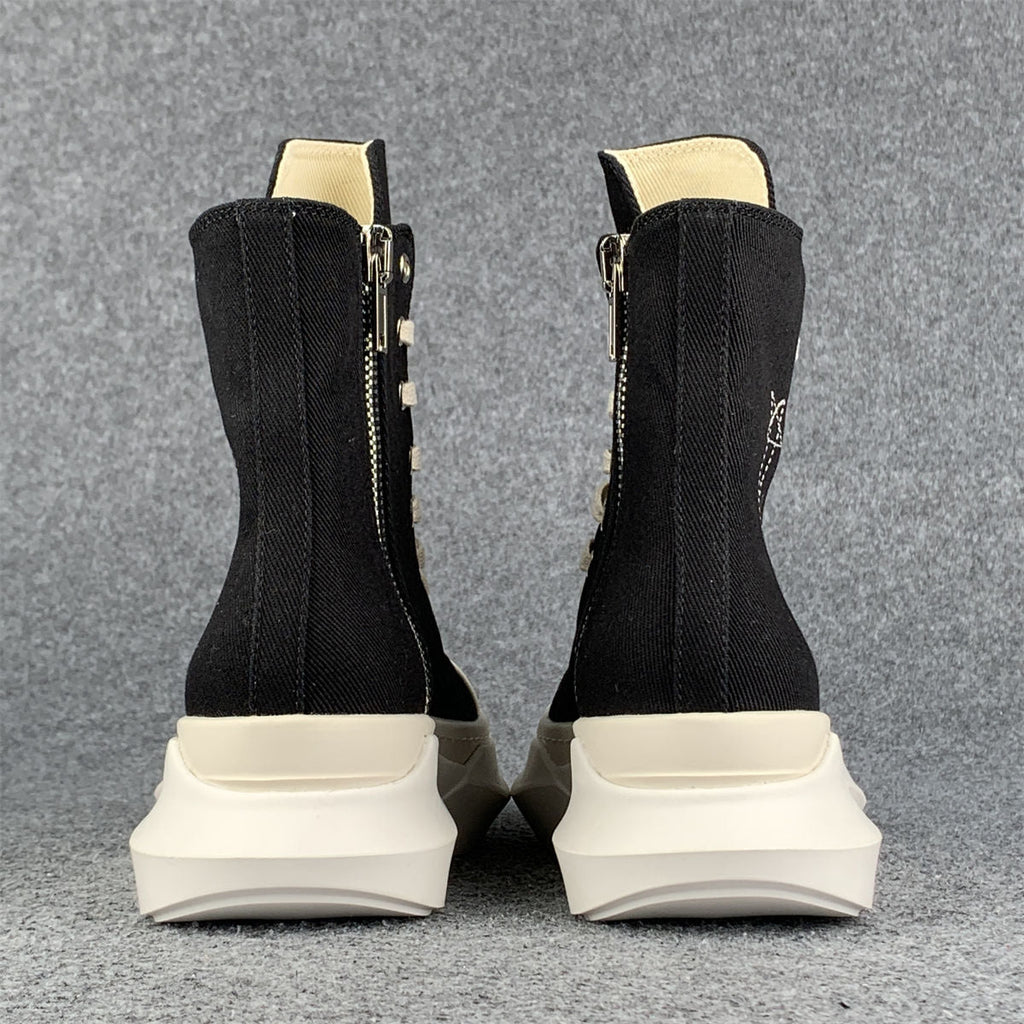 Rick Owens Wmns EDFU DRKSHDW Pentagram Embroidery Abstract High 'Black Milk'