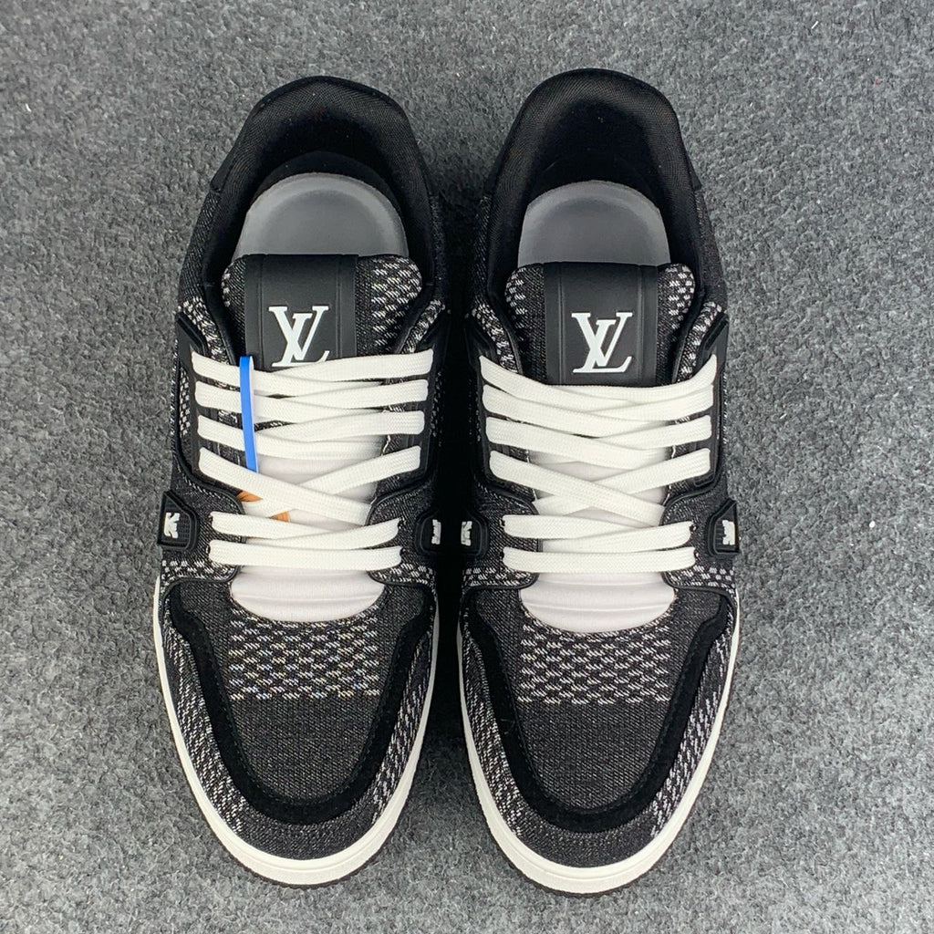 LV Trainer “Black Damier 3D Denim”