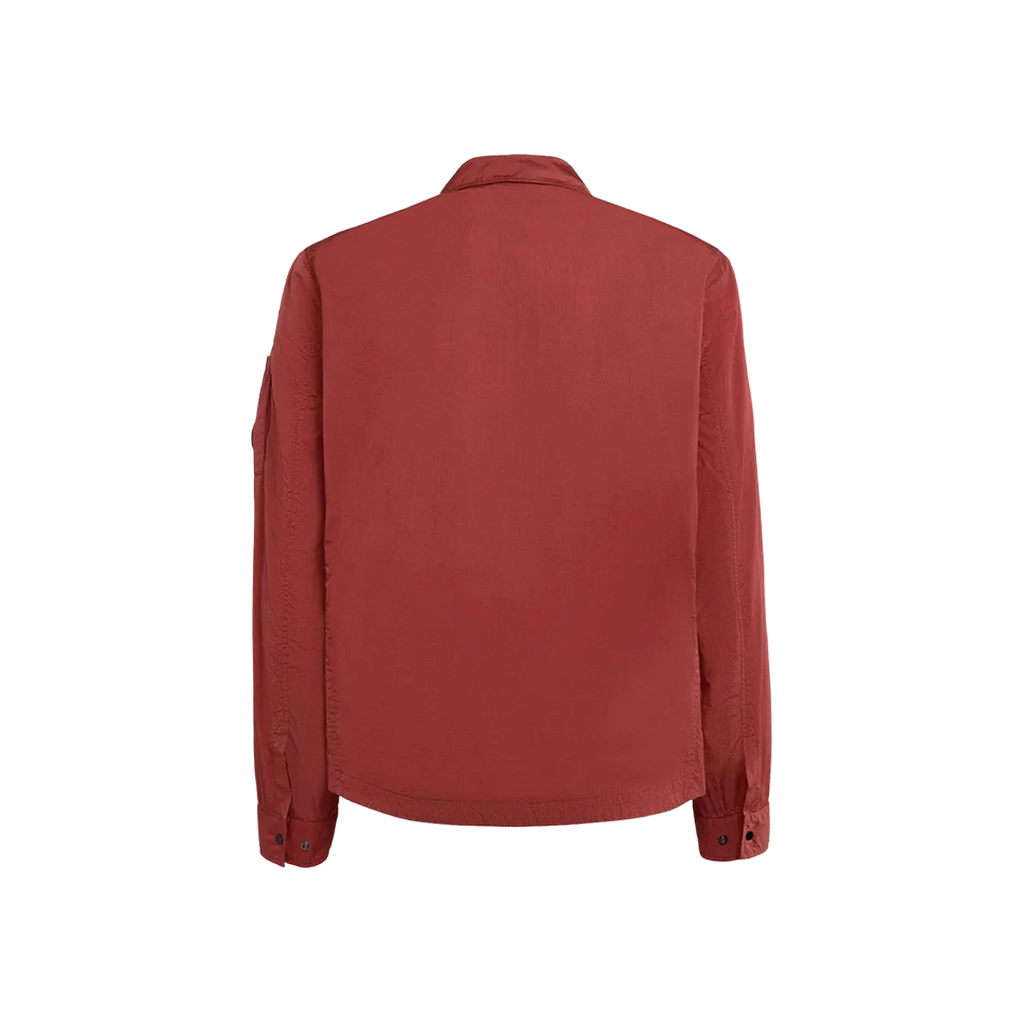 Cp Company Chrome-R Overshirt In 041A Red