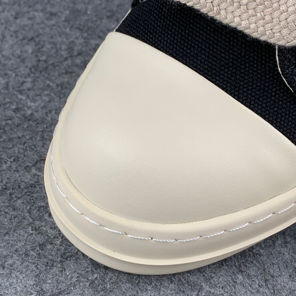Rick Owens DRKSHDW Fogachine Cotton Megalace Low 'Black Milk'
