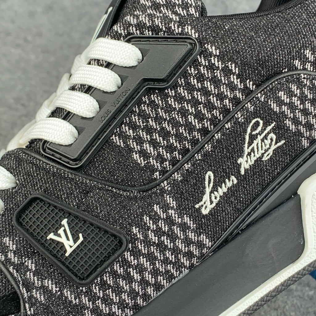 LV Trainer “Black Damier 3D Denim”