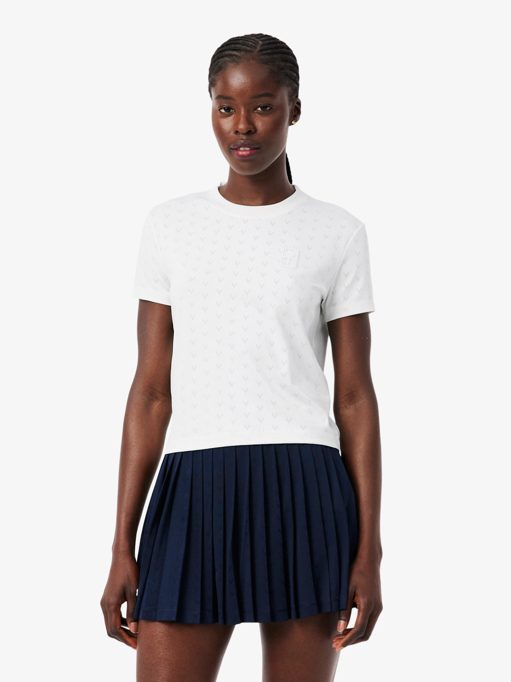 LACOSTE WOMEN Tennis Slim Fit Ultra Dry T-shirt White