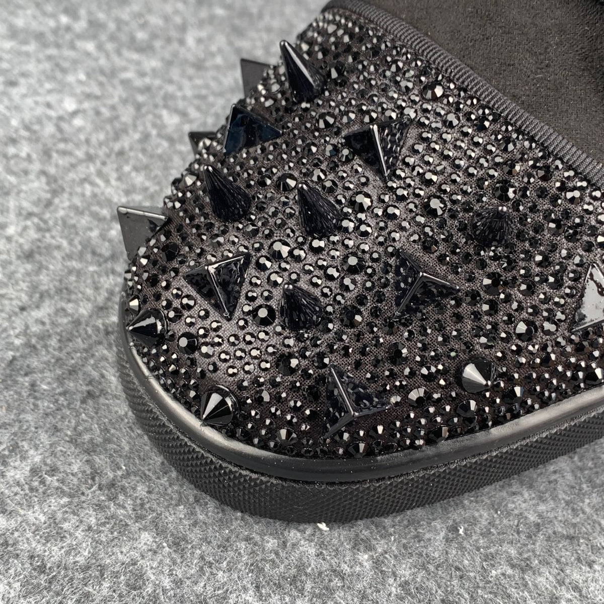 CL Astroloubi Strass Eternity ‘Black Suede/Comète Strass’