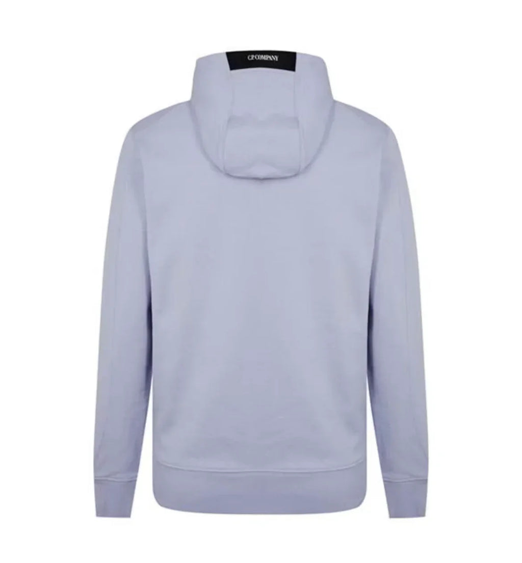 Cp Company Heavy Lens Overhead Hoodie In Cosmic Sky