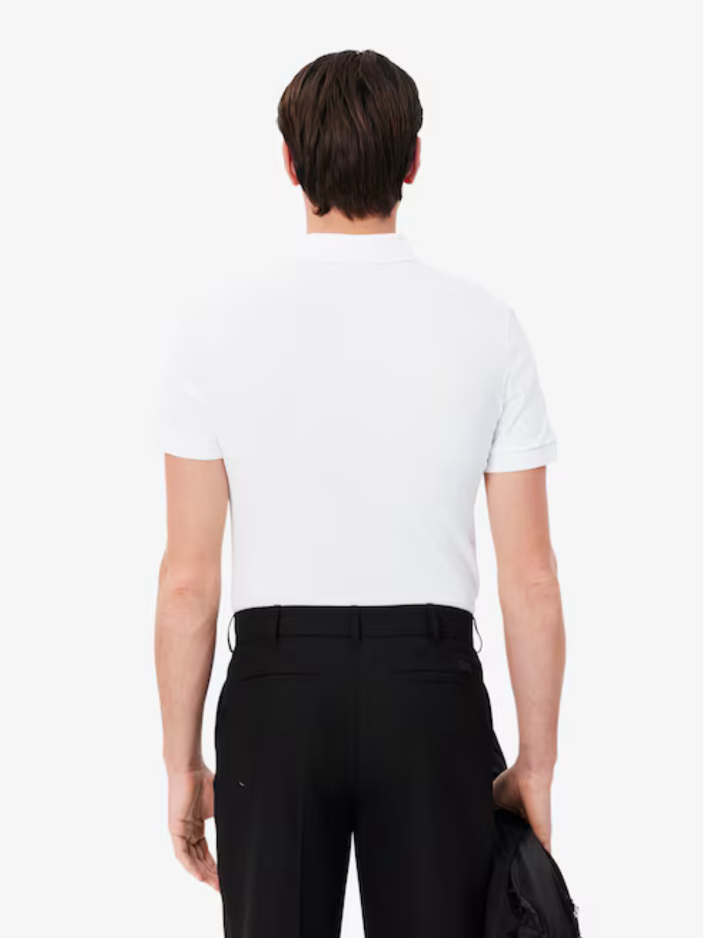 LACOSTE Regular Fit Paris Stretch Piqué Polo Shirt White