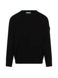 STONE ISLAND Ribbed Crewneck Sweater Black