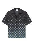 CASABLANCA Degrade Monogram Short Sleeve Swimwear Black