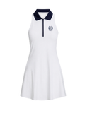 RALPH LAUREN WOMEN Wimbledon Performance Dress Ceramic White/Refined Navy
