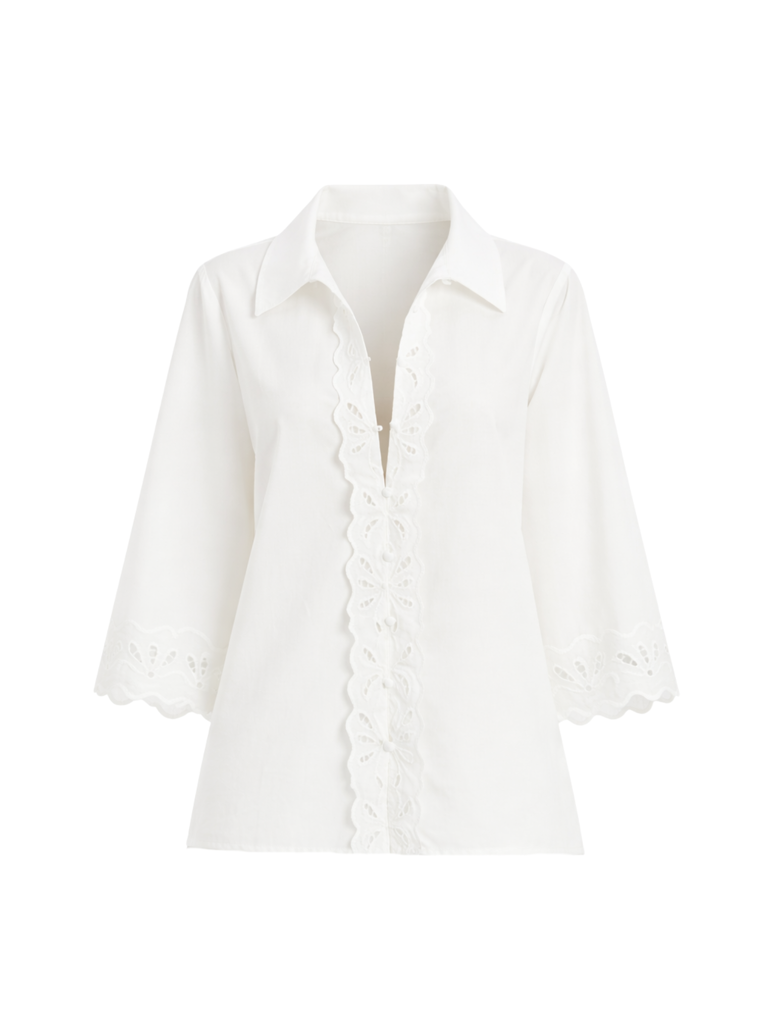 BARDOT WOMEN Aleria Cotton Shirt With Trim Orchid White