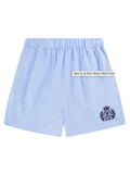 SPORTY & RICH WOMEN H&W Crest Poplin Shorts Washed Hydrangea