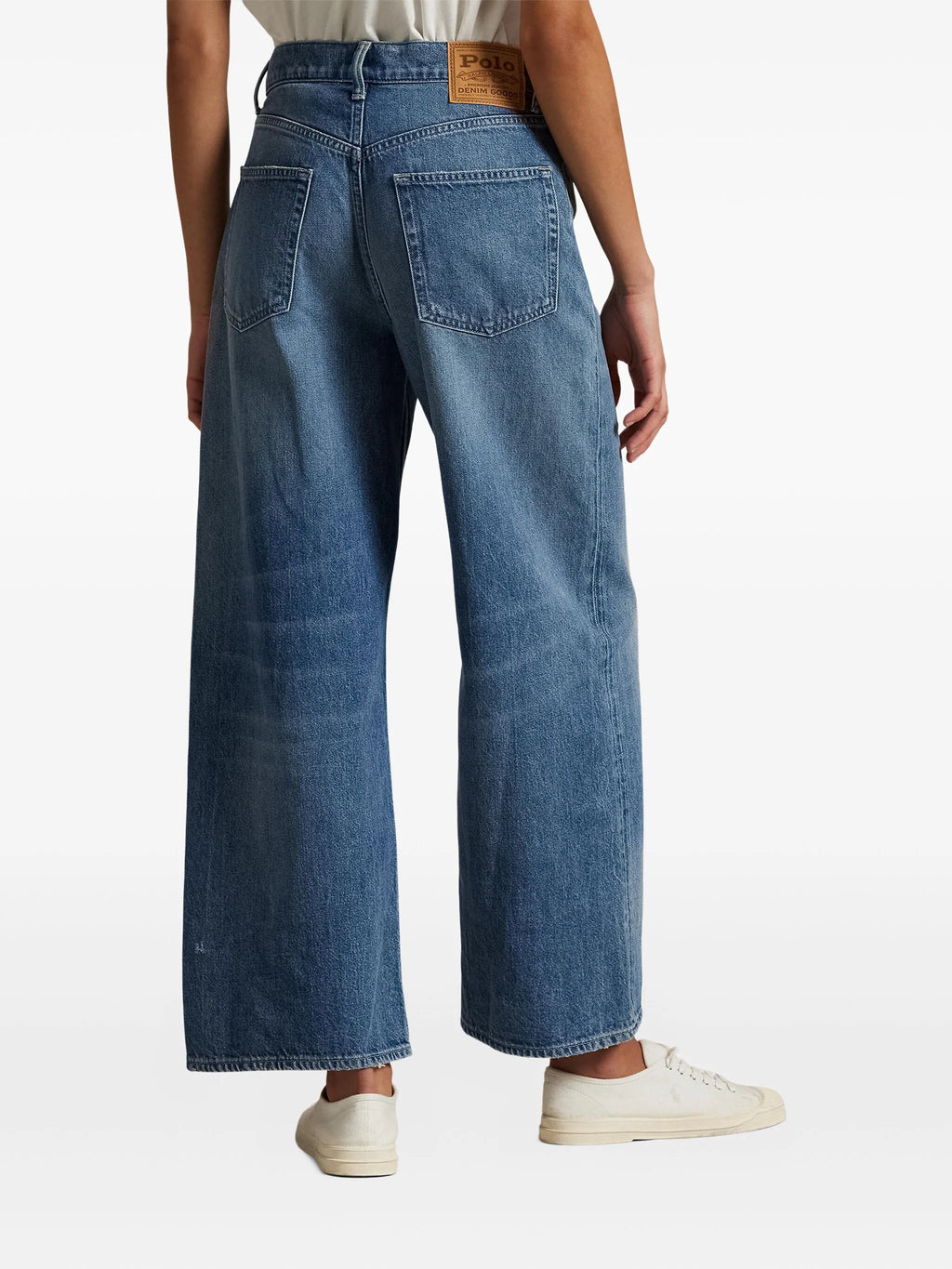 RALPH LAUREN WOMEN High-Rise Wide-leg Crop Jeans Maceen Wash