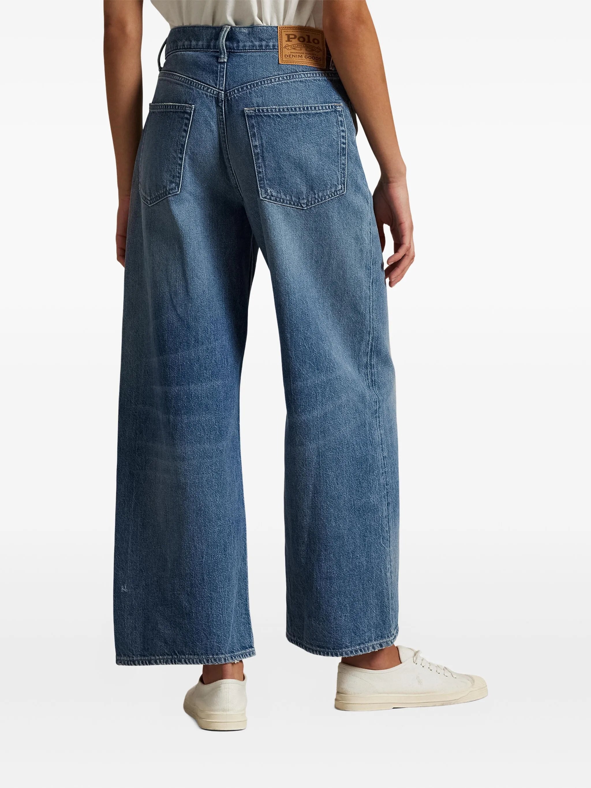 RALPH LAUREN WOMEN High-Rise Wide-leg Crop Jeans Maceen Wash