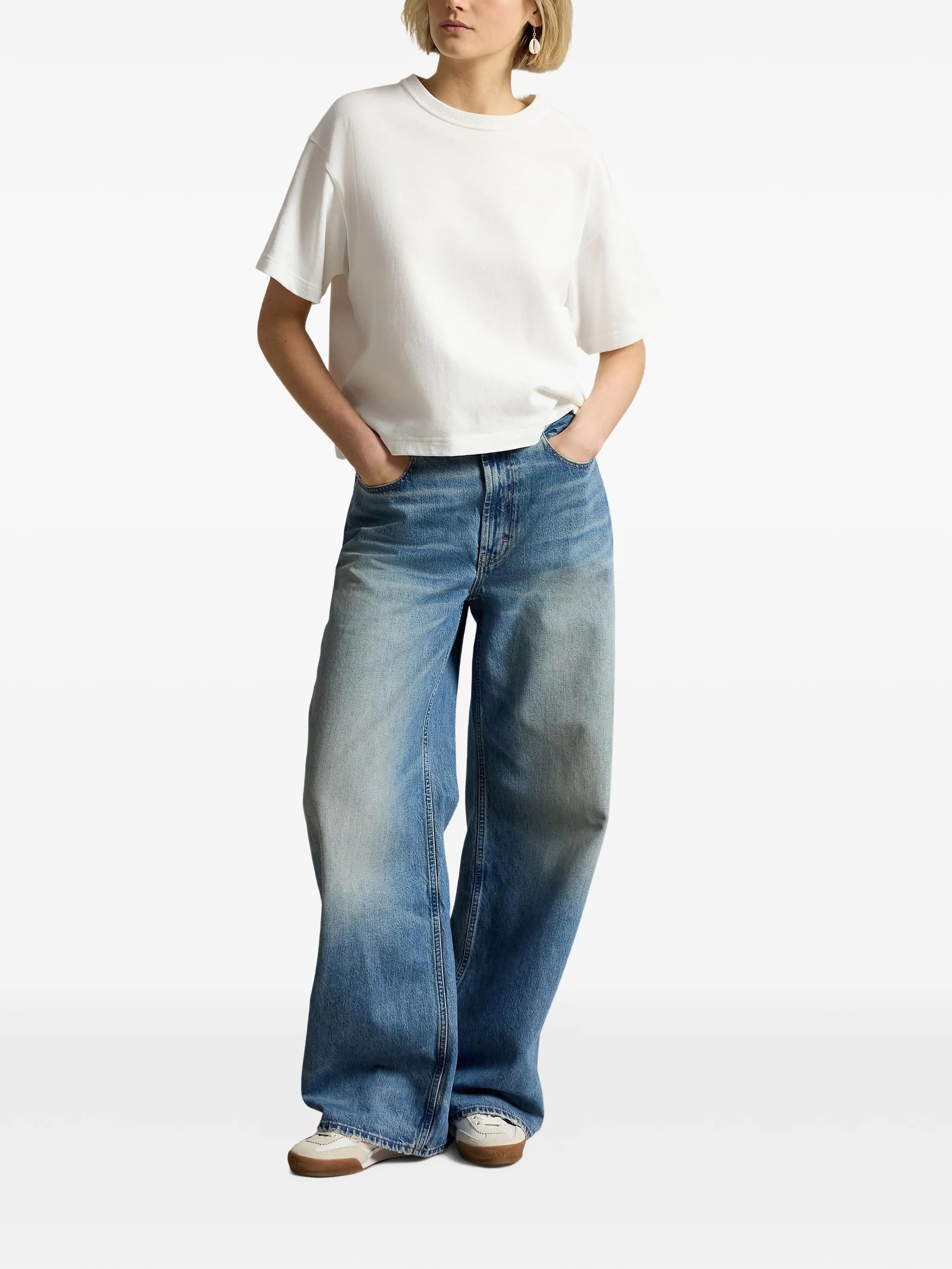 RALPH LAUREN WOMEN Relaxed Wide-leg Jeans Pali Wash