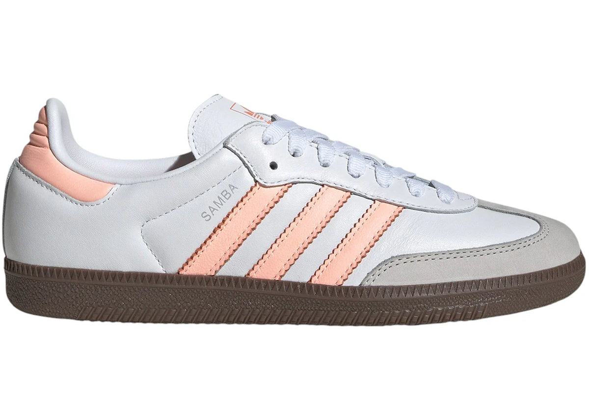adidas Samba OG Cloud White Clear Orange Semi Coral (Women's)