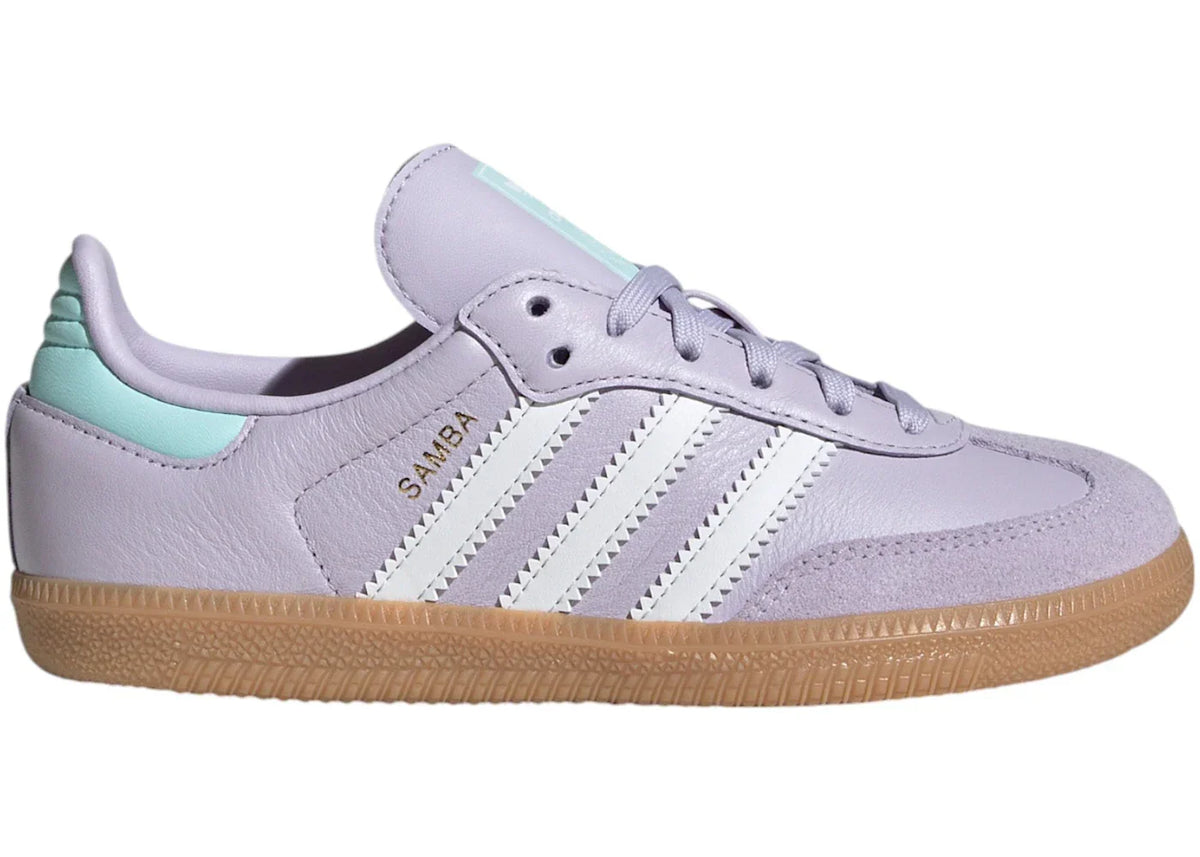 adidas Samba OG Silver Dawn Crystal White Semi Flash Aqua (PS)