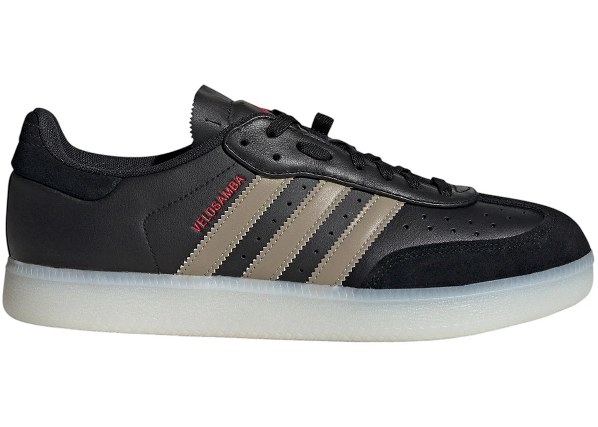 adidas Velosamba Leather Core Black Cyber Metallic Pure Ruby
