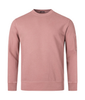 Cp Company Brushed Emerized Resist Dyed Lens Sweatshirt In Cedar Wood