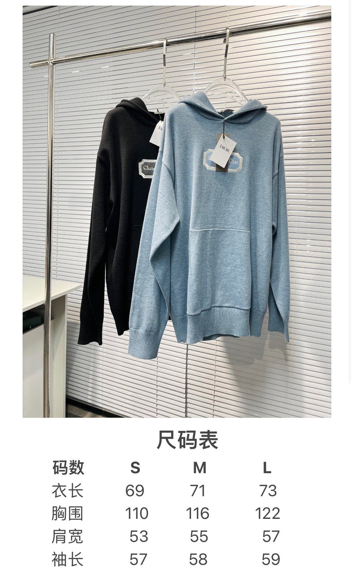 Black and Light blue Hoodie