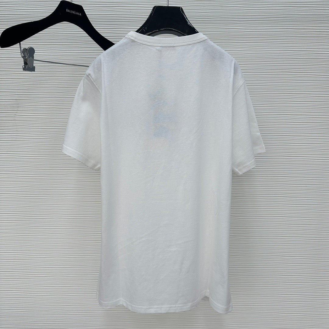 White and Grey blue T-shirt