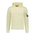 Cp Company Resist Dyed Lens Overhead Hoodie In Yellow