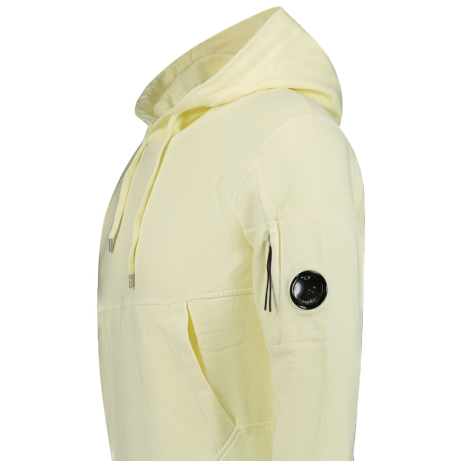 Cp Company Resist Dyed Lens Overhead Hoodie In Yellow