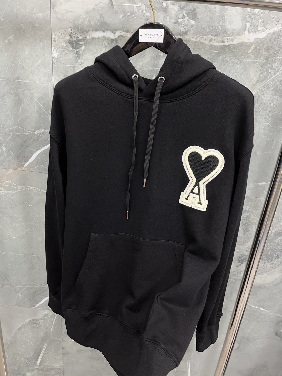 Black, Grey and White Hoodie