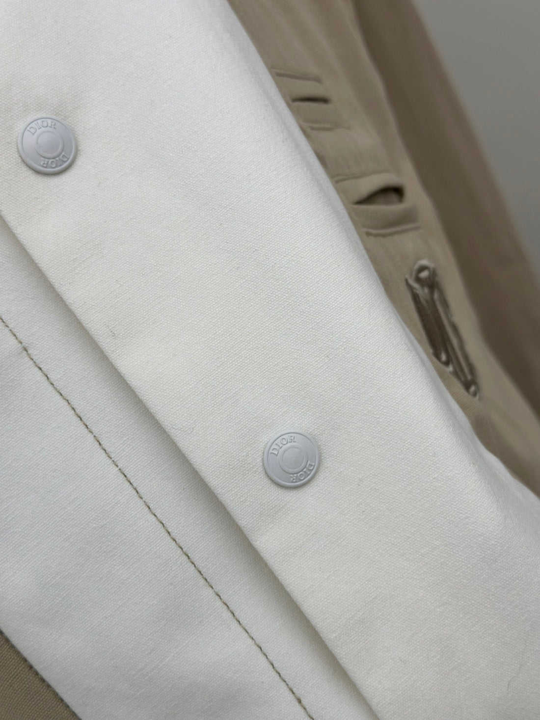 Khaki white Jacket