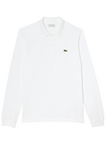 LACOSTE Classic Fit Long Sleeved L.12.12 Polo Shirt White