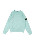 Stone Island 66360 Garment Dyed Sweatshirt In Light Blue