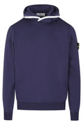 Stone Island Stretch Overhead Hoodie In Blue