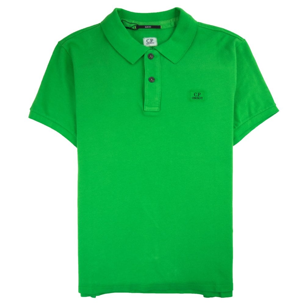 Cp Company 098A Slim Fit Polo Shirt in Green
