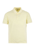 Cp Company Pique Resist Dyed Polo Shirt In Pastel Yellow