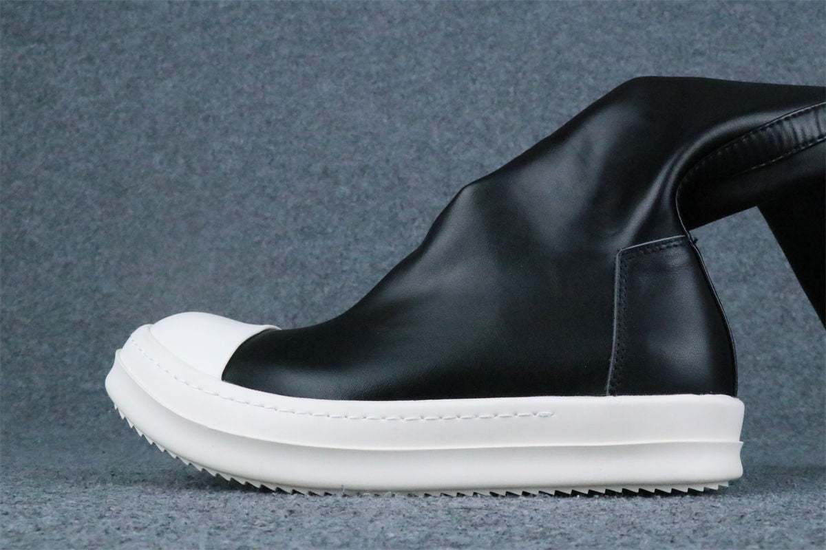 Rick Owens Wmns DRKSHDW Abstract Stockings Boot 'Black Milk'